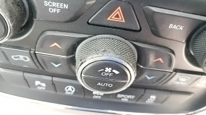 Управление климат-контролем Jeep Grand Cherokee WK2 16-17 панель в сборе, с бежевой накладкой, дефект рукояток