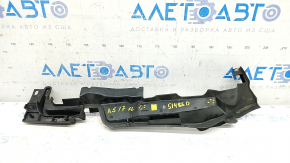 Garnitură capotă-aripa stânga Audi A5 F5 17- lateral, elemente de fixare rupte, ruptură