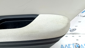 Обшивка двери карточка задняя правая Honda Insight 19-22 черная, серая вставка, подлокотник ткань, царапины, под чистку