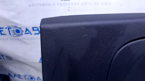 Обшивка двери карточка передняя правая Fiat 500 12-17 черн с черн вставкой пластик, подлокотник черн ткань, царапины, потертости