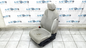 Водительское сидение Honda Insight 19-22 без airbag, механическое, тряпка, серое, потерто, царапины на накладке, под химчистку