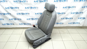 Водительское сидение Audi A5 F5 17-19 с airbag, электрическое, подогрев, кожа серая, примята кожа, под химчистку