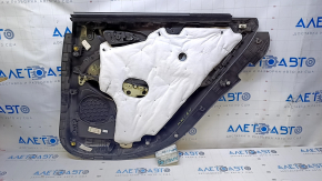 Placa de ornamente usi spate stanga Chevrolet Malibu 16- negru cu carpa de inserare neagra, carpa neagra pentru cotiera, zgarieturi, abraziuni