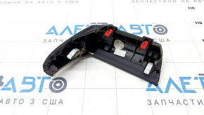 Decorație panou frontal stânga Toyota Camry v70 18- piele cusături maro negru