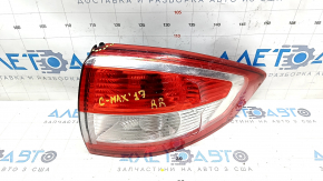 Lampa aripa exterior dreapta Ford C-max MK2 17-18 rest, geam spart, fisura