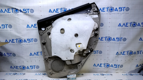 Обшивка двери карточка задняя левая Ford Escape MK3 13-19 дорест беж с беж вставкой пластик, подлокотник беж кожа, под пищалку, царапины, потертости