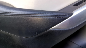Carton pentru portiere spate stânga Mazda 6 13-15 Touring inserție din piele neagră gri, cotieră din piele neagră, turnare gri lucioasă, zgârieturi, zgârieturi, zgârieturi