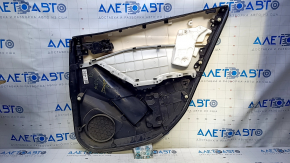 Carton pentru portiere spate stânga Mazda 6 13-15 Touring inserție din piele neagră gri, cotieră din piele neagră, turnare gri lucioasă, zgârieturi, zgârieturi, zgârieturi