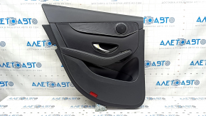 Cartela de ornamente usi spate stanga Mercedes GLC 16-22 piele neagra, insertie abanos, cotiera piele neagra, denivelari, rupturi