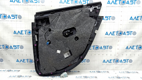 Cartela de ornamente usi spate stanga Mercedes GLC 16-22 piele neagra, insertie abanos, cotiera piele neagra, denivelari, rupturi