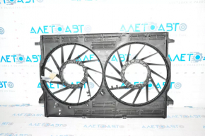 Диффузор кожух радиатора голый Audi Q5 80A 18-24 под два вентилятора
