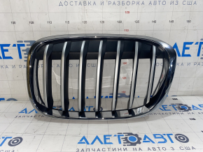 Решетка радиатора grill левая BMW X1 F48 16-19 X-line серая решетка SIGNEDA