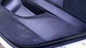 Обшивка двери карточка задняя правая Honda Accord 13-15 черн с черн вставкой велюр, подлокотник черн велюр, царапины, потертости
