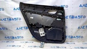 Garnitură ușă spate dreapta Honda Civic X FC 16-21 4d negru cu inserție din plastic gri, cotieră pânză neagră, zgârieturi, zgârieturi