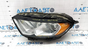 Фара передняя левая в сборе Ford Ecosport 18-22 галоген, светлая, LED DRL, тычки, царапины, паутинка