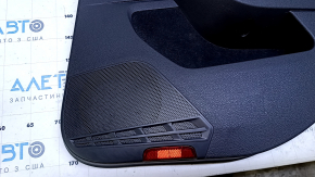 Garnitură portiere spate dreapta VW Golf 15- 5d negru cu inserție din piele neagră, cotieră din piele neagră, cu tweeter, structură gri, zgârieturi, zgârieturi