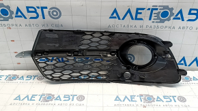 Grila inferioară a barei de protecție față dreapta Audi Q5 8R 13-17 rest S-line sub PTF