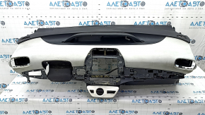 Panoul frontal al tabloului de bord cu AIRBAG Toyota Prius 50 16 - negru cu gri, cu torpedo, curatare chimica, zgarieturi pe torpedo, squib ruginit