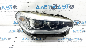 Фара передняя правая в сборе BMW X3 G01 X4 G02 18-21 галоген+LED, с кронштейном