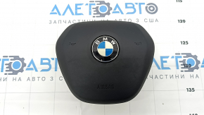 Подушка безопасности airbag в руль водительская BMW X3 G01 18- черная тип 1, царапины, ржавый пиропатрон