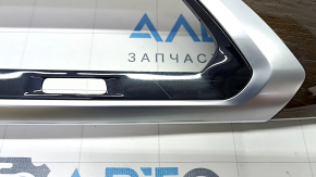 Накладка передней панели центральная BMW X3 G01 18-21 черная, вставка темный дуб Perlglanz Chrom, вздулся лак, царапины, сломаны направляющие