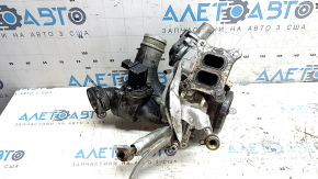 Ansamblu turbină cu colector și țevi de răcire VW Passat b7 12-15 USA 1.8T 166k