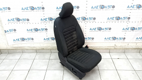 Пассажирское сидение Ford Fusion mk5 17-20 без airbag, электро, тряпка черная, ржавое снизу, под чистку