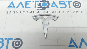 Эмблема значок T капота Tesla Model 3 18- хром, тычка