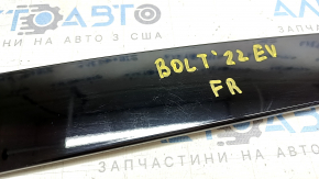 Decorație uși laterale față dreapta Chevrolet Bolt EV 17-23 spate, negru lucios, zgârieturi