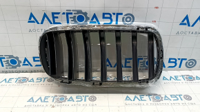 Решетка радиатора grill ноздря левая BMW X5 F15 14-18 черная с хромом