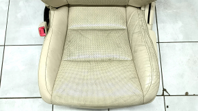 Водительское сидение Lexus ES300h ES350 13-18 без airbag, электро, кожа бежевая, подогрев, вентиляция, потерто, примято, потрескано, под химчистку, царапина