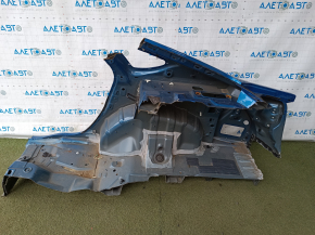 Sfert aripa spate dreapta Ford Fusion mk5 13-20 albastru, pe caroserie, denivelari