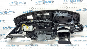 Panoul frontal al tabloului de bord cu AIRBAG Mazda CX-9 16-BOSE, negru, zgârieturi, squib ruginit