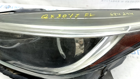 Ansamblu far față stânga Infiniti QX30 17-halogen, cu suport, pentru lustruire