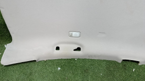 Обшивка потолка Nissan Altima 13-14 без люка, серая, под химчистку, надломы, вмятины, с боковыми плафонами