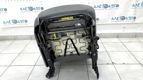 Пассажирское сидение Toyota Prius 30 10-11 без airbag, механическое, велюр, темно-серое, под химчистку