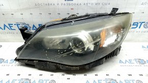 Фара передняя левая в сборе Subaru Impreza WRX GH 08-11 ксенон с кронштейном, царапины на стекле, надломано крепление