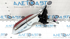 Зеркало боковое правое в сборе Tesla Model S 12-20 13+2 пинов, автозатемнение, подогрев, красный+хром