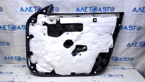 Обшивка двери карточка передняя левая Mazda 3 19-23 4d кожа черная, Mexico built, подлокотник кожа черный, вставка черная, молдинг хром, царапины
