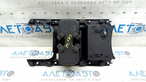 Накладка центральной консоли с подстаканниками Honda CRV 17-19 без беспроводной зарядки