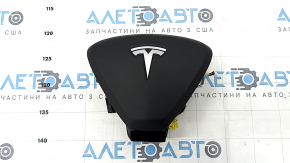 Airbag airbag în volanul șoferului Tesla Model S 12-20 piele tip 1, negru, zgârieturi