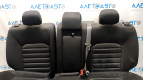 Задний ряд сидений 2 ряд Ford Fusion mk5 13-15 ткань черн, белая строч, под чистку, сломана защелка