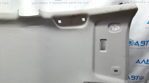 Обшивка потолка Toyota Prius V 12-16 серая, без люка, заломы, под химчистку, вмятины, царапины, обрезана фишка