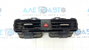 Deflector central pentru conducta de aer panou frontal Hyundai Ioniq 20-22 cu buton de avertizare de urgenta, negru lucios, poke