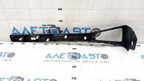 Decorat panou frontal dreapta Hyundai Ioniq 17-22 gri cu crom, uzat, crom uzat