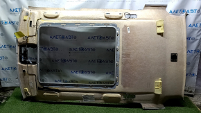 Обшивка потолка BMW X5 E70 07-13 серая, под панораму, под химчистку, царапины, вмятины, надломы, отклеилась ткань