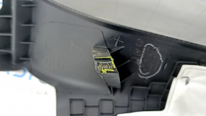 Накладка задней стойки нижняя левая Ford Fusion mk5 17-20 черная, сломано крепление, побелел пластик, царапины