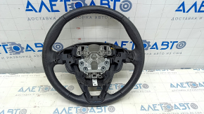 Руль голый Ford Fusion mk5 13-16 черная кожа, без накладки, потерт