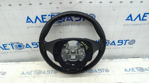 Руль голый Ford Fusion mk5 13-16 черная кожа, без накладки, потерт