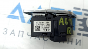 Кнопка центрального замка двери задней правой Audi A6 C8 19-24 хром